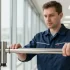 barre anti-panique avec serrure extérieure
